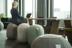 Siège ergonomique en tissu doux ash Kapsul Sova - Vluv