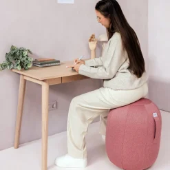 Siège érgonomique en tissu rose Kapsul Leiv - VLUV