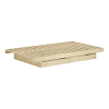 Sommier avec 2 tiroirs en pin naturel 140x200cm Kanso - Karup Design