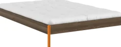 Sommier en acier solar orange et pin carob brown 140x200cm Core - Karup Design