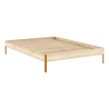Sommier en acier solar orange et pin raw 140x200cm Core - Karup Design