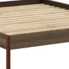Sommier en acier terra red et pin carob brown 160x200cm Core - Karup Design