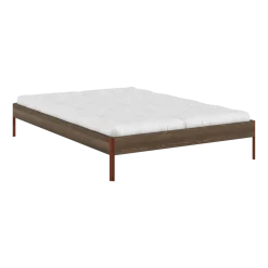 Sommier en acier terra red et pin carob brown 140x200cm Core - Karup Design
