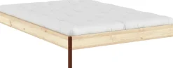 Sommier en acier terra red et pin raw 140x200cm Core - Karup Design