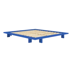 Sommier en bois de pin vivid blue 180 x 200 cm Japan - Karup Design