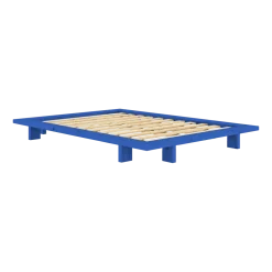 Sommier en bois de pin vivid blue 140 x 200 cm Japan - Karup Design