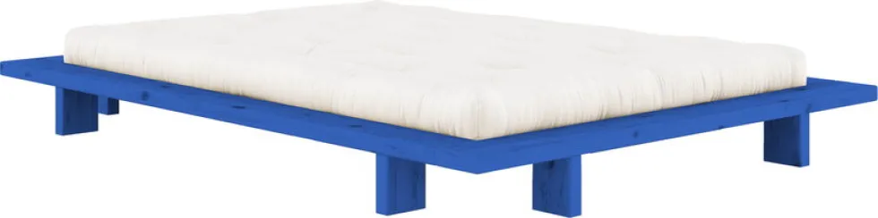 Sommier en bois de pin vivid blue 140 x 200 cm Japan - Karup Design