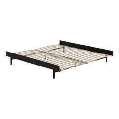 Sommier extensible en acier noir avec lattes 180cm - Moebe
