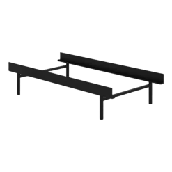 Sommier sans lattes en acier noir 90cm - Moebe