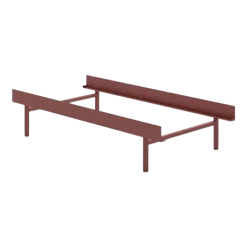 Sommier sans lattes en acier rose 90cm - Moebe