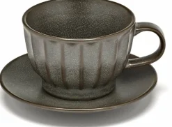Soucoupe en grès verte 14 cm Inku - Serax