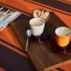 4 Soucoupes en verre marron Amber - HKliving