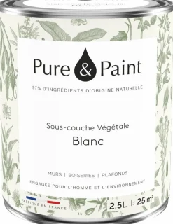 Sous-couche végétale Blanc 2,5L - Pure & Paint
