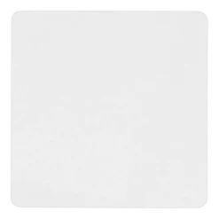 4 sous verres carrés en acier blanc 10x2cm Kiva - Metallbude