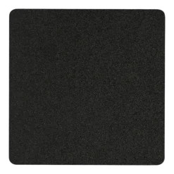 4 sous verres carrés en acier noir 10x2cm Kiva - Metallbude