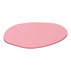 4 sous verres organiques en acier pink lemonade 10x2cm Kiva - Metallbude