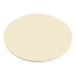 4 sous verres ronds en acier beige cashew 10x2cm Kiva - Metallbude