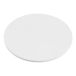 4 sous verres ronds en acier blanc 10x2cm Kiva - Metallbude