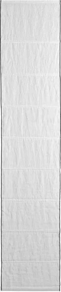 Store bateau 220x45 cm Blanc Et Bourdon Noir Carlina - Madura