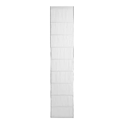 Store bateau 220x45 cm Blanc Et Bourdon Noir Carlina - Madura