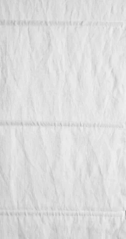 Store bateau 220x45 cm Blanc Et Bourdon Noir Carlina - Madura
