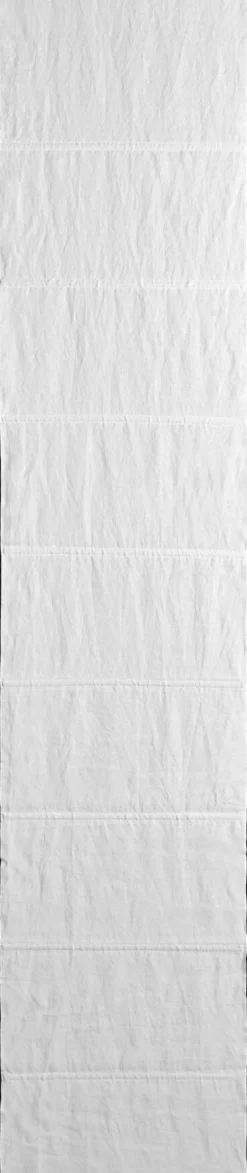 Store bateau 220x45 cm Blanc Et Bourdon Noir Carlina - Madura