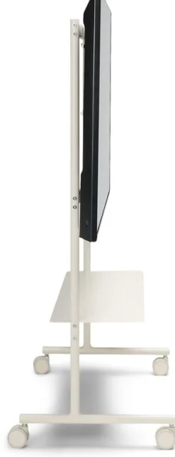 Support pour tv en métal blanc pearl 79x43x117cm Rover - Pedestal