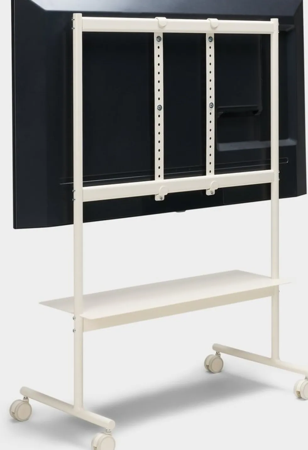Support pour tv en métal blanc pearl 79x43x117cm Rover - Pedestal