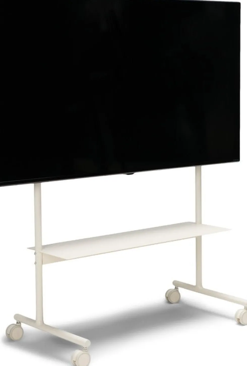 Support pour tv en métal blanc pearl 79x43x117cm Rover - Pedestal