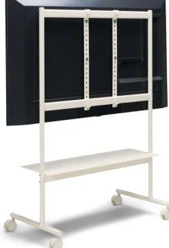 Support pour tv en métal blanc pearl 79x43x117cm Rover - Pedestal