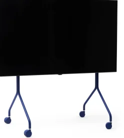 Support pour tv en métal bleu marine 107x78x54 cm Moon Rollin' - Pedestal