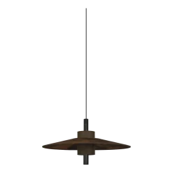 Suspension abat-jour en tissu terracotta 70cm Thésée - Forestier