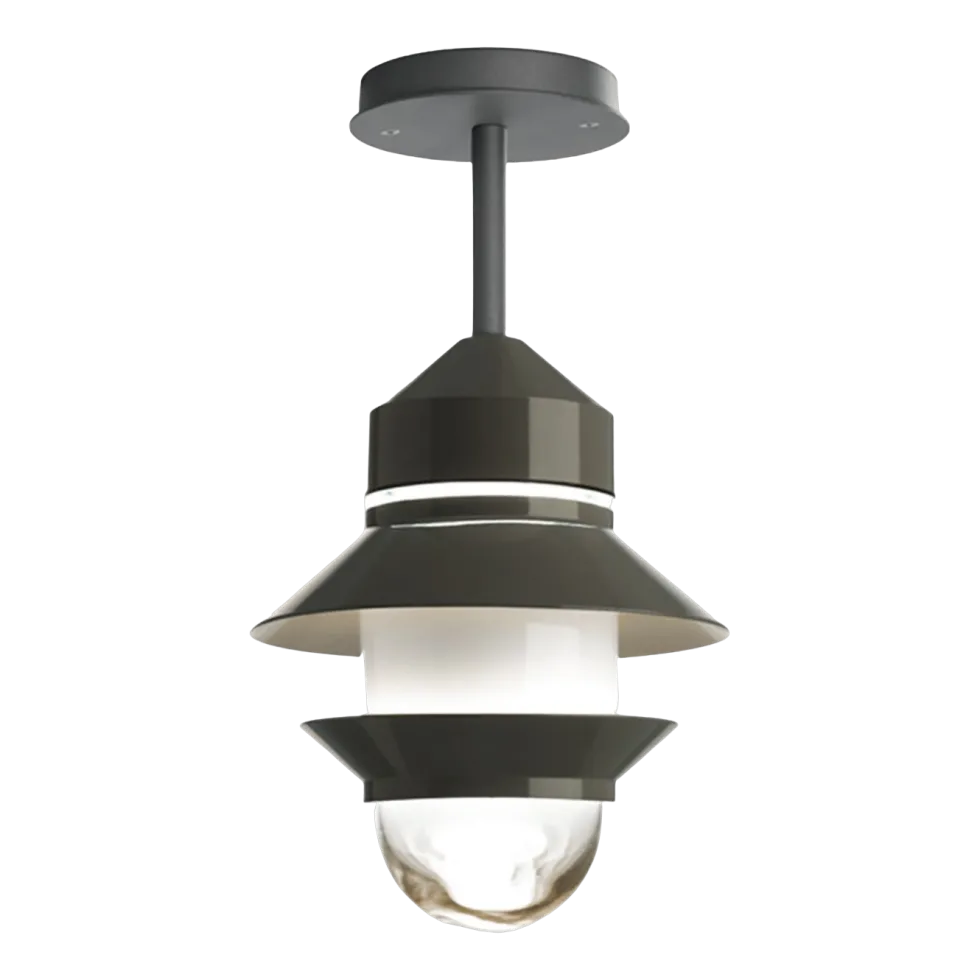 Suspension d'extérieur en polycarconate gris Santorini C - Marset