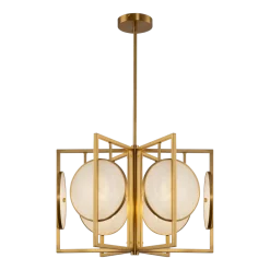 Suspension dorée 6 ampoules Marmo - Maytoni