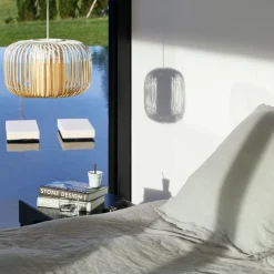 Suspension en bambou noire L Bamboo outdoor - Forestier
