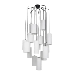 Suspension en grappe 16 lumières en métal et en tissu Cosiness - Market set