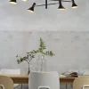 Suspension noire ajustable 6 lampes Izmir - It's about Romi