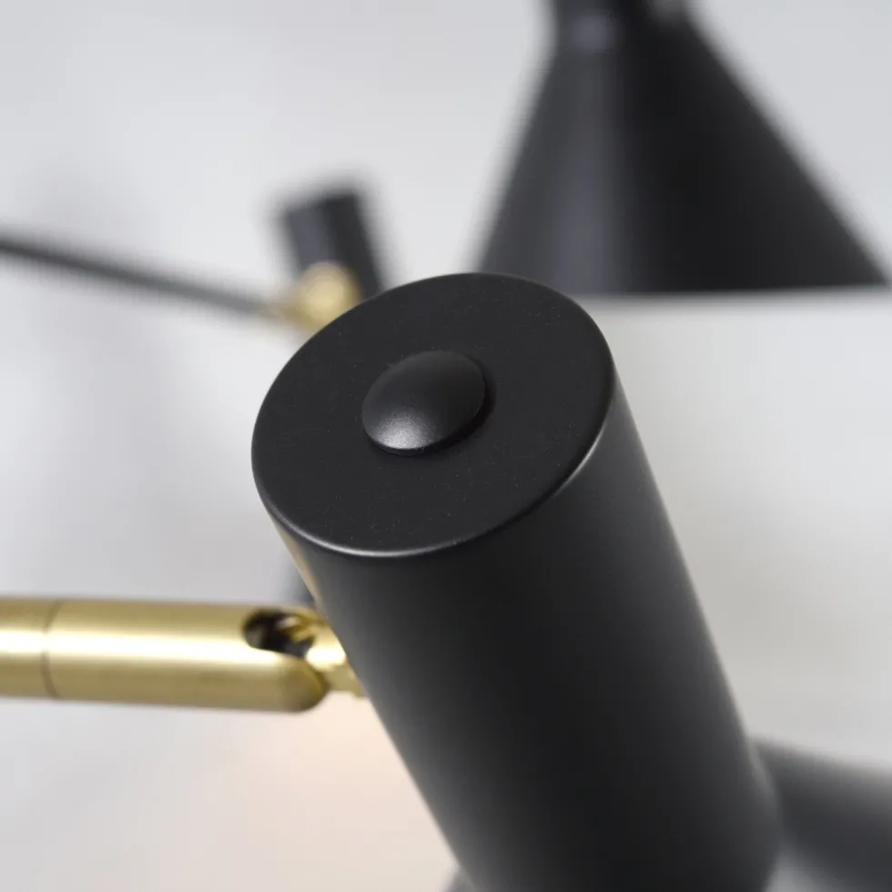 Suspension noire ajustable 6 lampes Izmir - It's about Romi