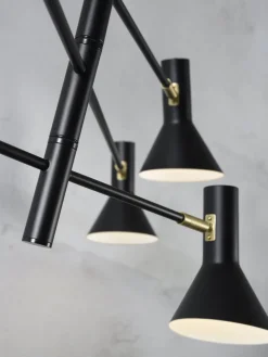 Suspension noire ajustable 6 lampes Izmir - It's about Romi