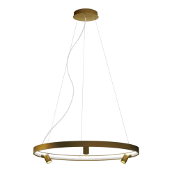 Suspension ronde 100 cm en métal bronze Arena - Panzeri
