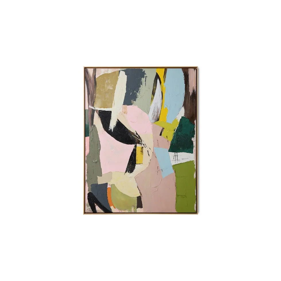 Tableau de peinture en toile et bois 103x143cm Colour cult - HKliving