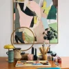 Tableau de peinture en toile et bois 103x143cm Colour cult - HKliving