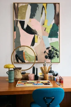 Tableau de peinture en toile et bois 103x143cm Colour cult - HKliving