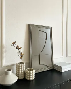Tableau en bois beige cocoa 80 cm Randonne - Likya