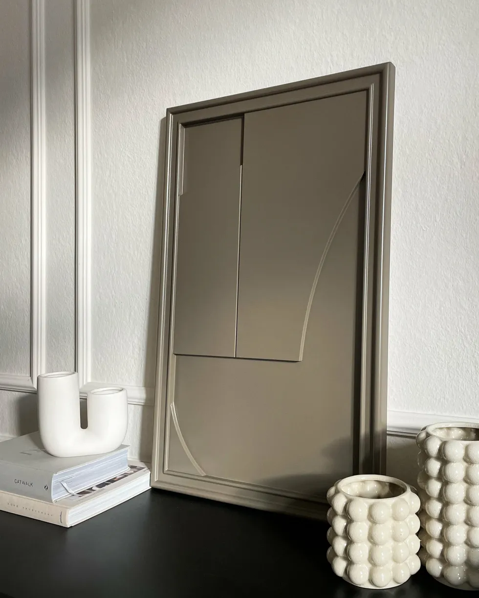 Tableau en bois beige cocoa 80 cm Verge - Likya
