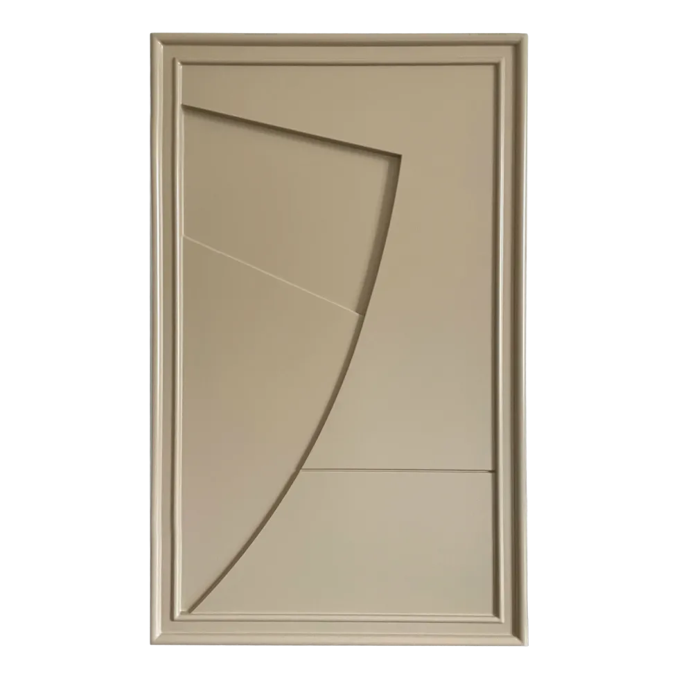 Tableau en bois beige gris 80 cm Arch - Likya