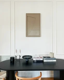 Tableau en bois beige gris 80 cm Arch - Likya