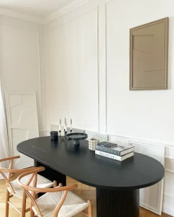 Tableau en bois beige gris 80 cm Arch - Likya