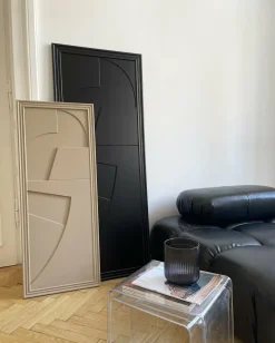 Tableau en bois beige gris 45 x 115 cm Verto - Likya