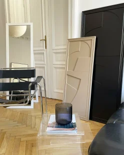 Tableau en bois beige gris 45 x 115 cm Verto - Likya